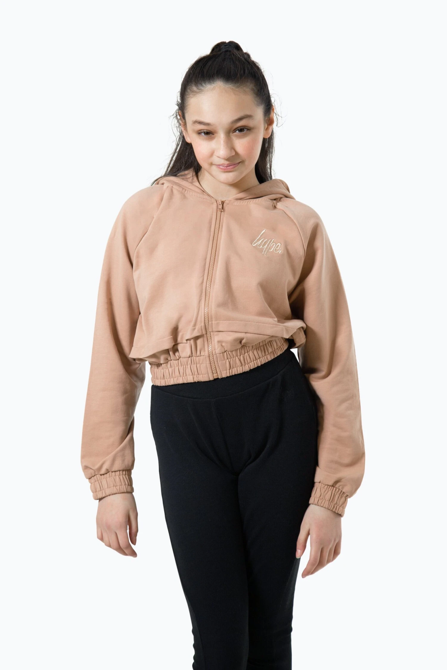 HYPE GIRLS PINK SCRIPT ZIP THROUGH HOODIE 3 HYPE GIRLS PINK SCRIPT ZIP THROUGH HOODIE