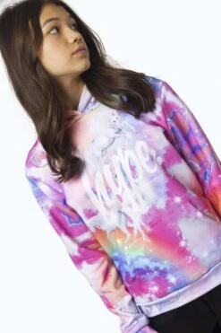 HYPE GIRLS MULTI RAINBOW UNICORN SPARKLE HOODIE -Hype RTLR 002 3