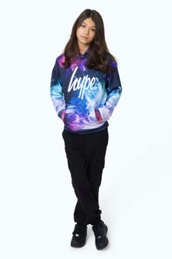 HYPE GIRLS MULTI PURPLE CHALK HOODIE -Hype RTLR 004 1
