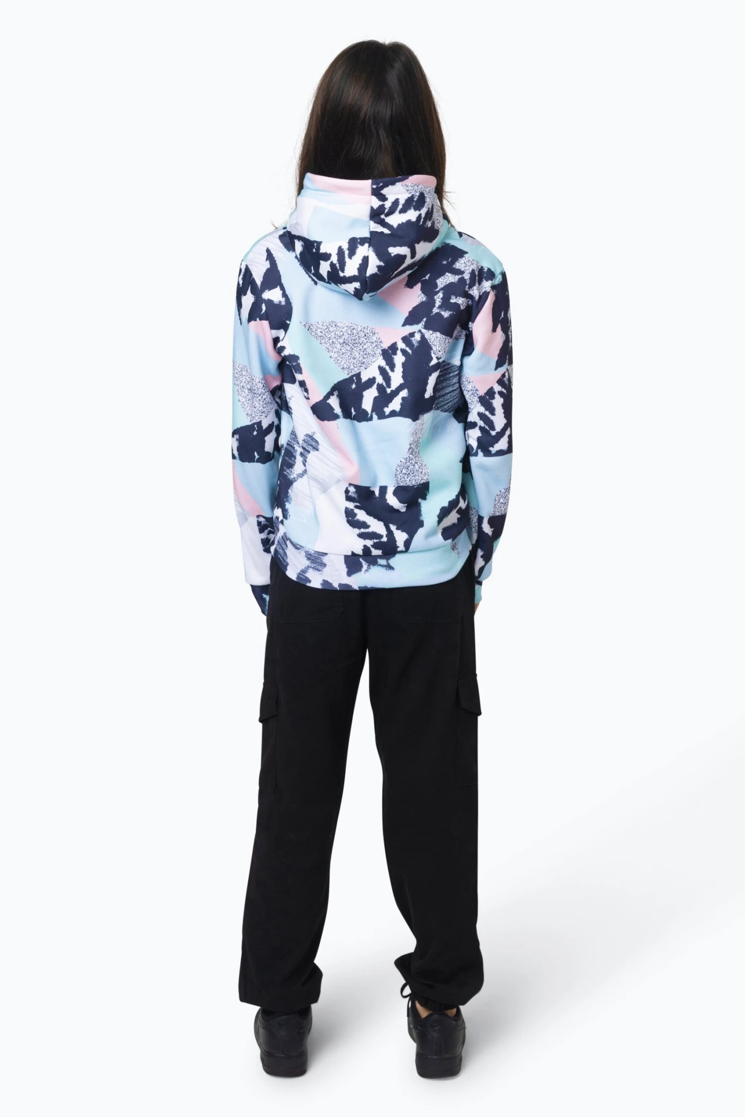HYPE GIRLS MULTI PASTEL ABSTRACT HOODIE 5 HYPE GIRLS MULTI PASTEL ABSTRACT HOODIE - Image 3