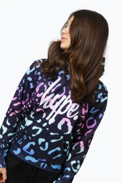 HYPE GIRLS MULTI GRADIENT LEOPARD HOODIE 9 HYPE GIRLS MULTI GRADIENT LEOPARD HOODIE -Hype RTLR 018 3