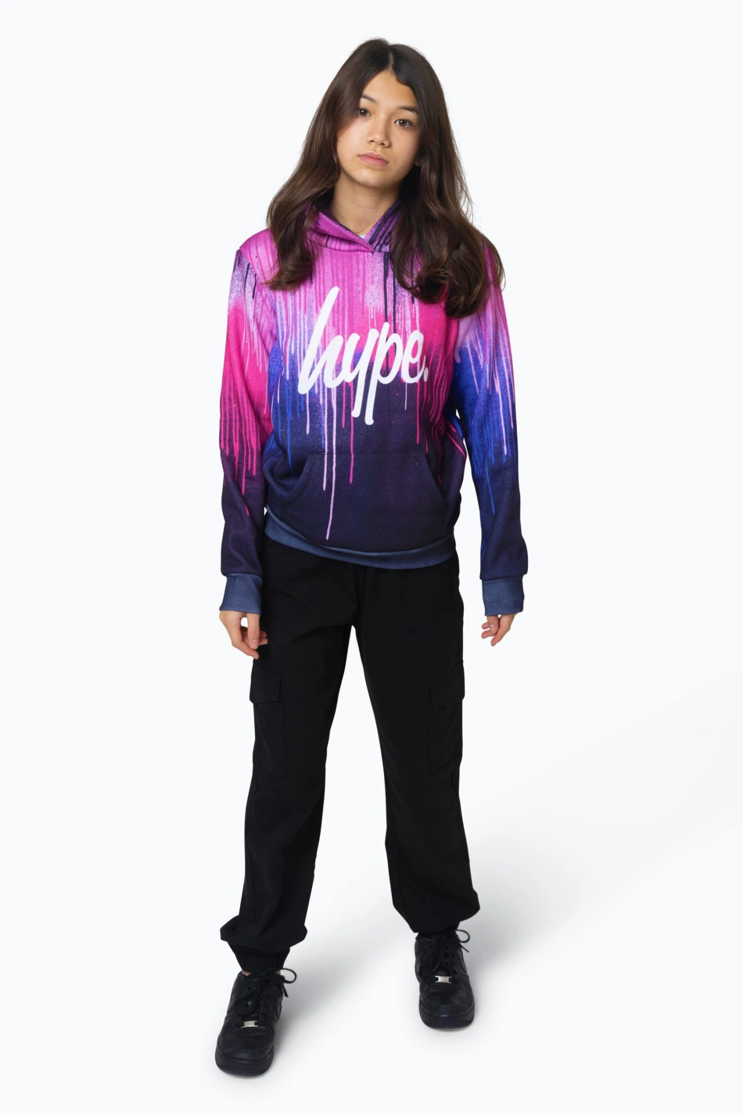 HYPE GIRLS MULTI PINK DRIPS HOODIE 4 HYPE GIRLS MULTI PINK DRIPS HOODIE - Image 2