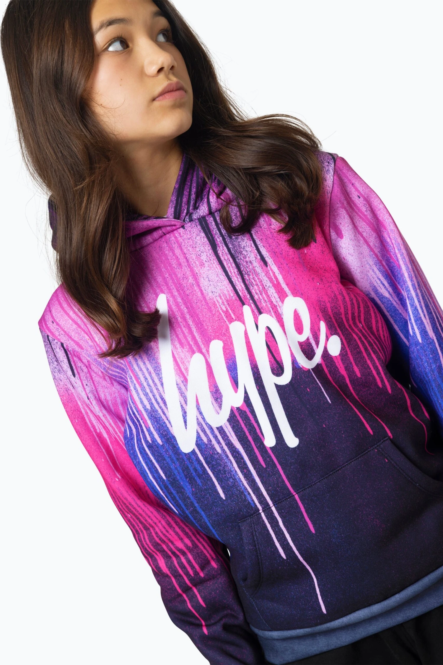 HYPE GIRLS MULTI PINK DRIPS HOODIE 6 HYPE GIRLS MULTI PINK DRIPS HOODIE - Image 4