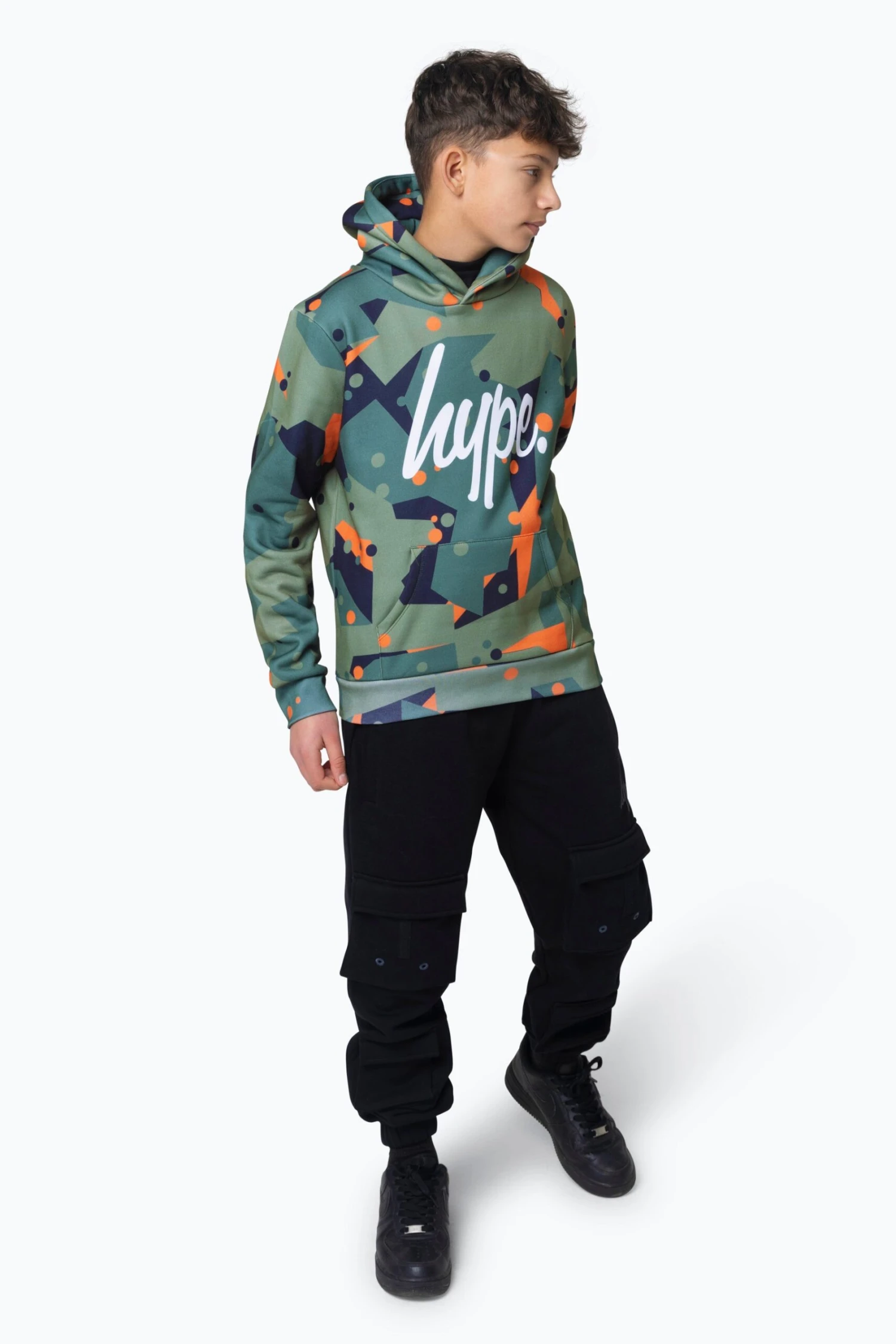 HYPE BOYS MULTI GEO CAMO HOODIE 4 HYPE BOYS MULTI GEO CAMO HOODIE - Image 2