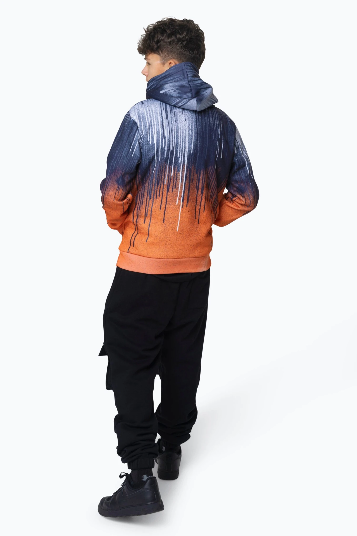 HYPE BOYS MULTI ORANGE DRIPS HOODIE 5 HYPE BOYS MULTI ORANGE DRIPS HOODIE - Image 3