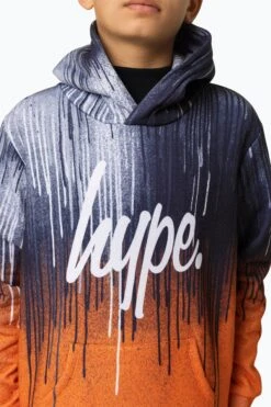 HYPE BOYS MULTI ORANGE DRIPS HOODIE 9 HYPE BOYS MULTI ORANGE DRIPS HOODIE -Hype RTLR 036 3