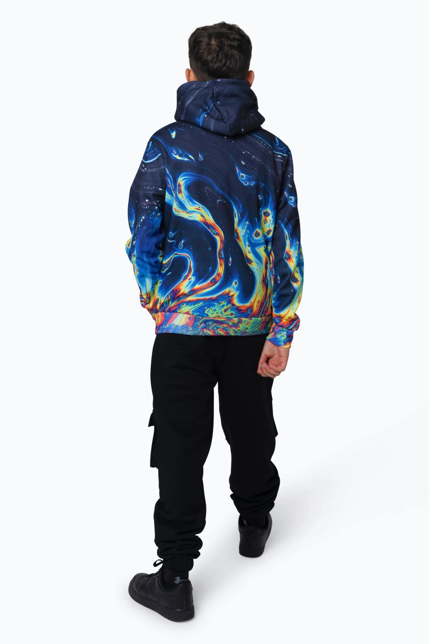 HYPE BOYS MULTI RAINBOW MARBLE HOODIE 5 HYPE BOYS MULTI RAINBOW MARBLE HOODIE - Image 3