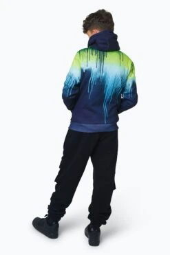 HYPE BOYS MULTI GREEN BLUE DRIPS HOODIE 8 HYPE BOYS MULTI GREEN BLUE DRIPS HOODIE -Hype RTLR 045 2