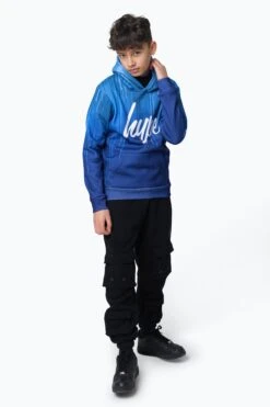 HYPE BOYS MULTI BLUE DRIPS HOODIE -Hype RTLR 050 1