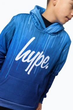 HYPE BOYS MULTI BLUE DRIPS HOODIE -Hype RTLR 050 3