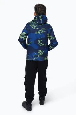 HYPE BOYS MULTI NAVY CAMO BLOCK LOGO HOODIE -Hype RTLR 051 2
