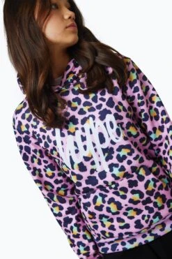 HYPE GIRLS MULTI DISCO LEOPARD HOODIE -Hype RTLR 052 3