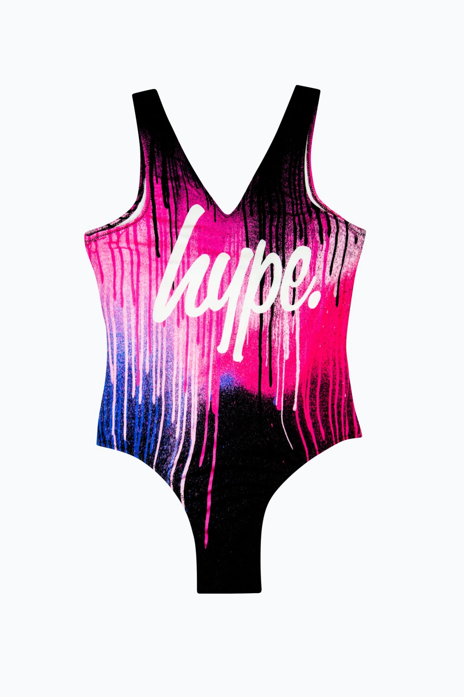 HYPE GIRLS MULTI PINK DRIPS SWIMSUIT 3 HYPE GIRLS MULTI PINK DRIPS SWIMSUIT