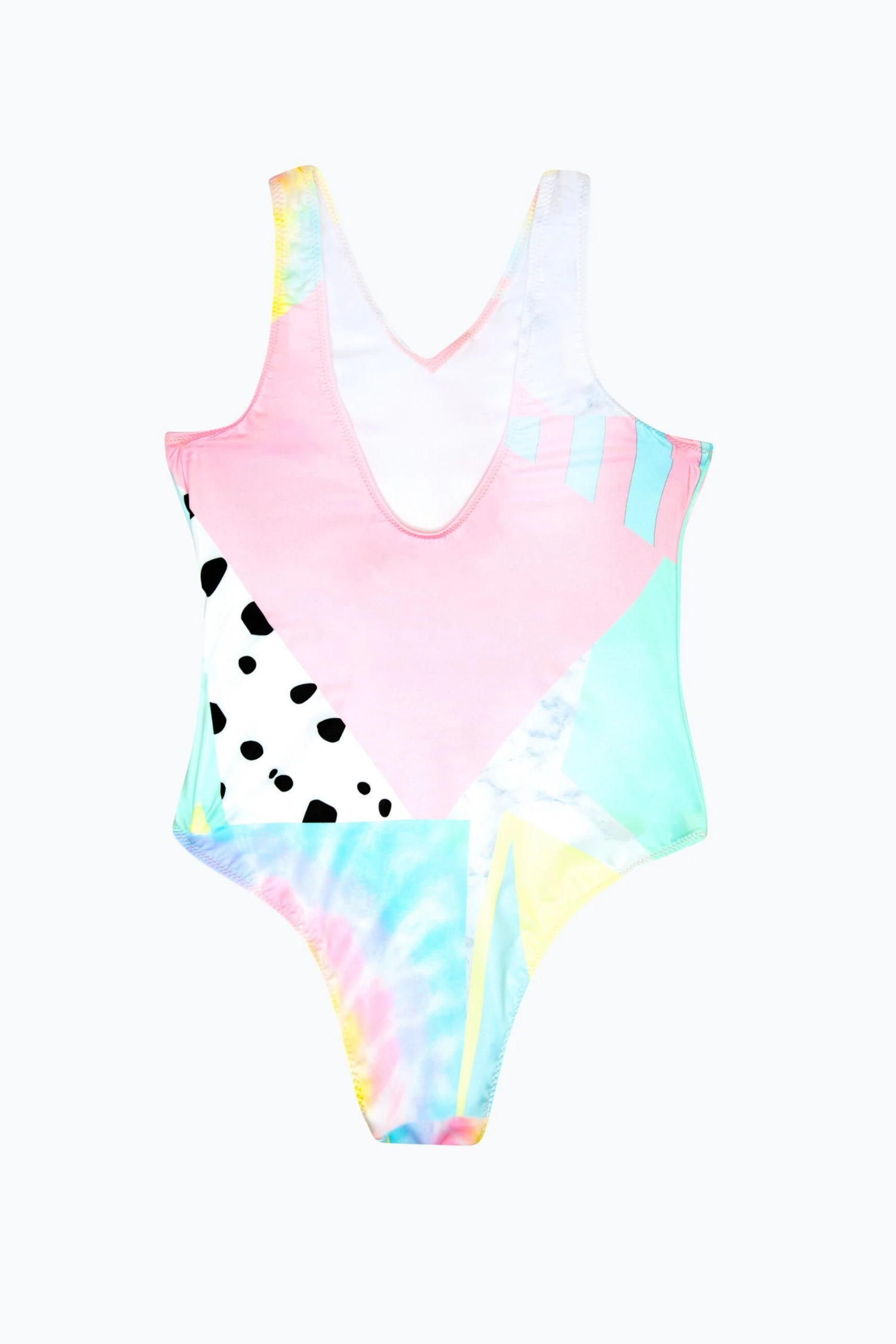 HYPE GIRLS MULTI PASTEL COLLAGE SWIMSUIT 4 HYPE GIRLS MULTI PASTEL COLLAGE SWIMSUIT - Image 2