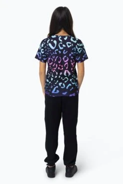 HYPE GIRLS MULTI GRADIENT LEOPARD T-SHIRT -Hype RTLR 087 2
