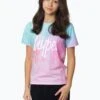 HYPE GIRLS MULTI MINT PINK DRIPS T-SHIRT -Hype RTLR 097