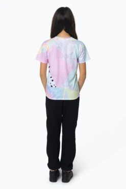 HYPE GIRLS MULTI PASTEL COLLAGE T-SHIRT -Hype RTLR 111 2