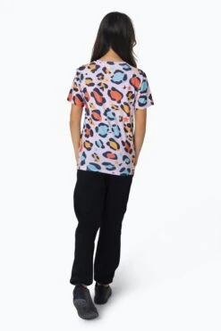 HYPE GIRLS MULTI STAR LEOPARD T-SHIRT -Hype RTLR 112 2