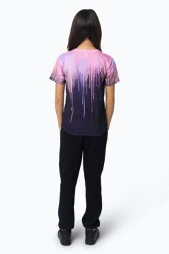 HYPE GIRLS MULTI DARK PASTEL DRIPS T-SHIRT 8 HYPE GIRLS MULTI DARK PASTEL DRIPS T-SHIRT -Hype RTLR 124 2