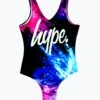 HYPE GIRLS MULTI PURPLE CHALK SWIMSUIT -Hype RTLR 132