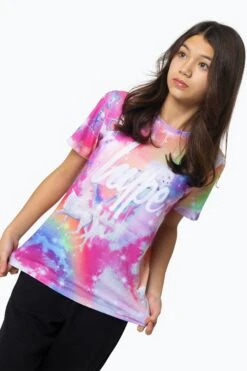 HYPE GIRLS MULTI RAINBOW UNICORN SPARKLE T-SHIRT -Hype RTLR 133 3