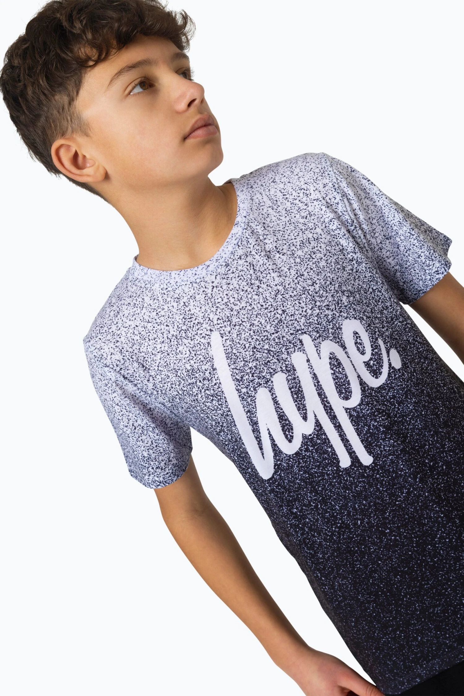 HYPE BOYS MULTI BLACK SPECKLE FADE T-SHIRT 5 HYPE BOYS MULTI BLACK SPECKLE FADE T-SHIRT - Image 3