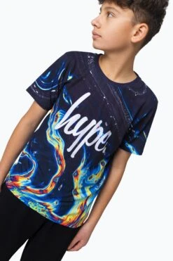 HYPE BOYS MULTI RAINBOW MARBLE T-SHIRT -Hype RTLR 145 3