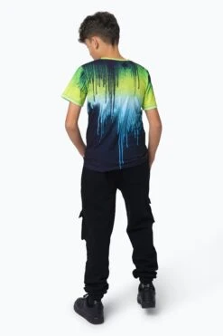 HYPE BOYS MULTI GREEN BLUE DRIPS T-SHIRT 8 HYPE BOYS MULTI GREEN BLUE DRIPS T-SHIRT -Hype RTLR 164 2