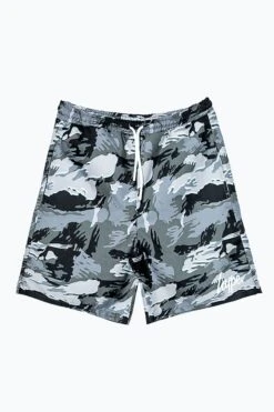 HYPE BOYS MULTI GLOOM CAMO SWIM SHORTS