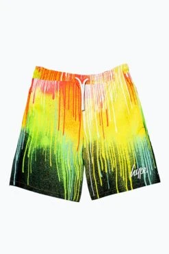 HYPE BOYS MULTI PRIMARY DRIPS SWIM SHORTS