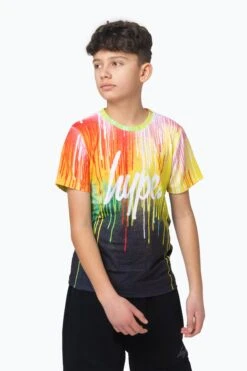HYPE BOYS MULTI PRIMARY DRIPS T-SHIRT