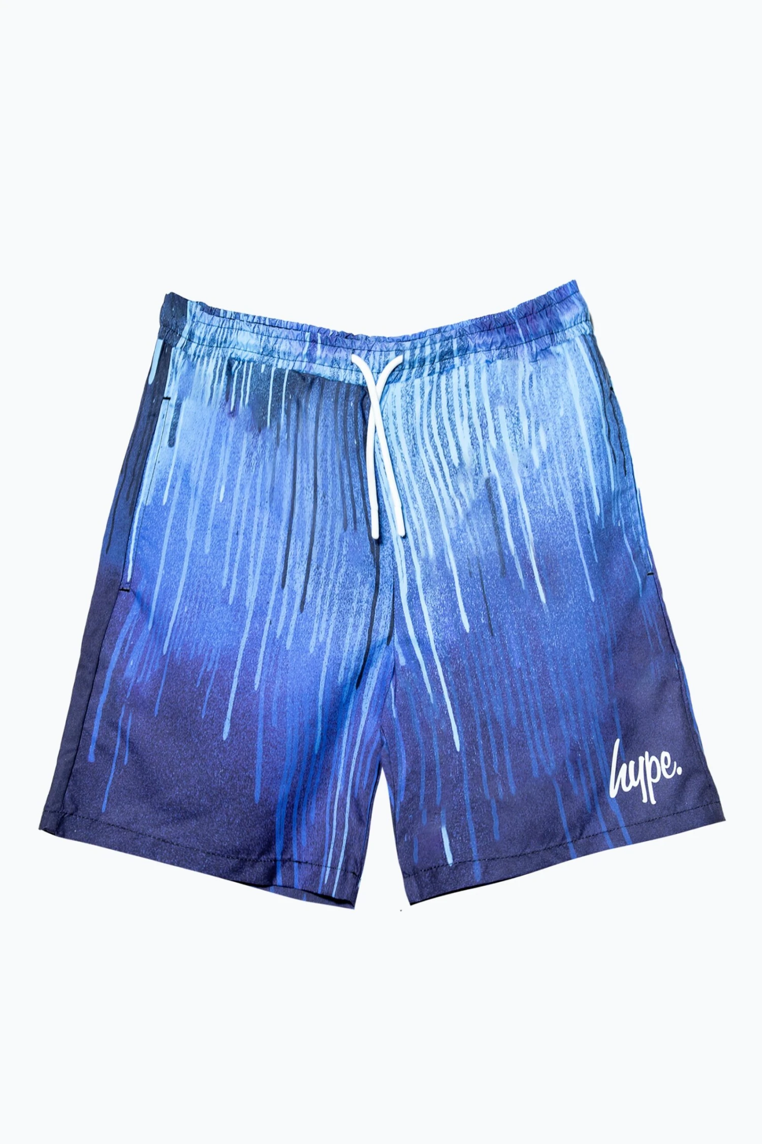 HYPE BOYS MULTI BLUE DRIPS SWIM SHORTS 3 HYPE BOYS MULTI BLUE DRIPS SWIM SHORTS