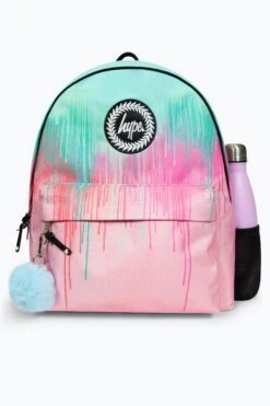 HYPE PASTEL PINK DRIPS BACKPACK -Hype RTLR 209 4