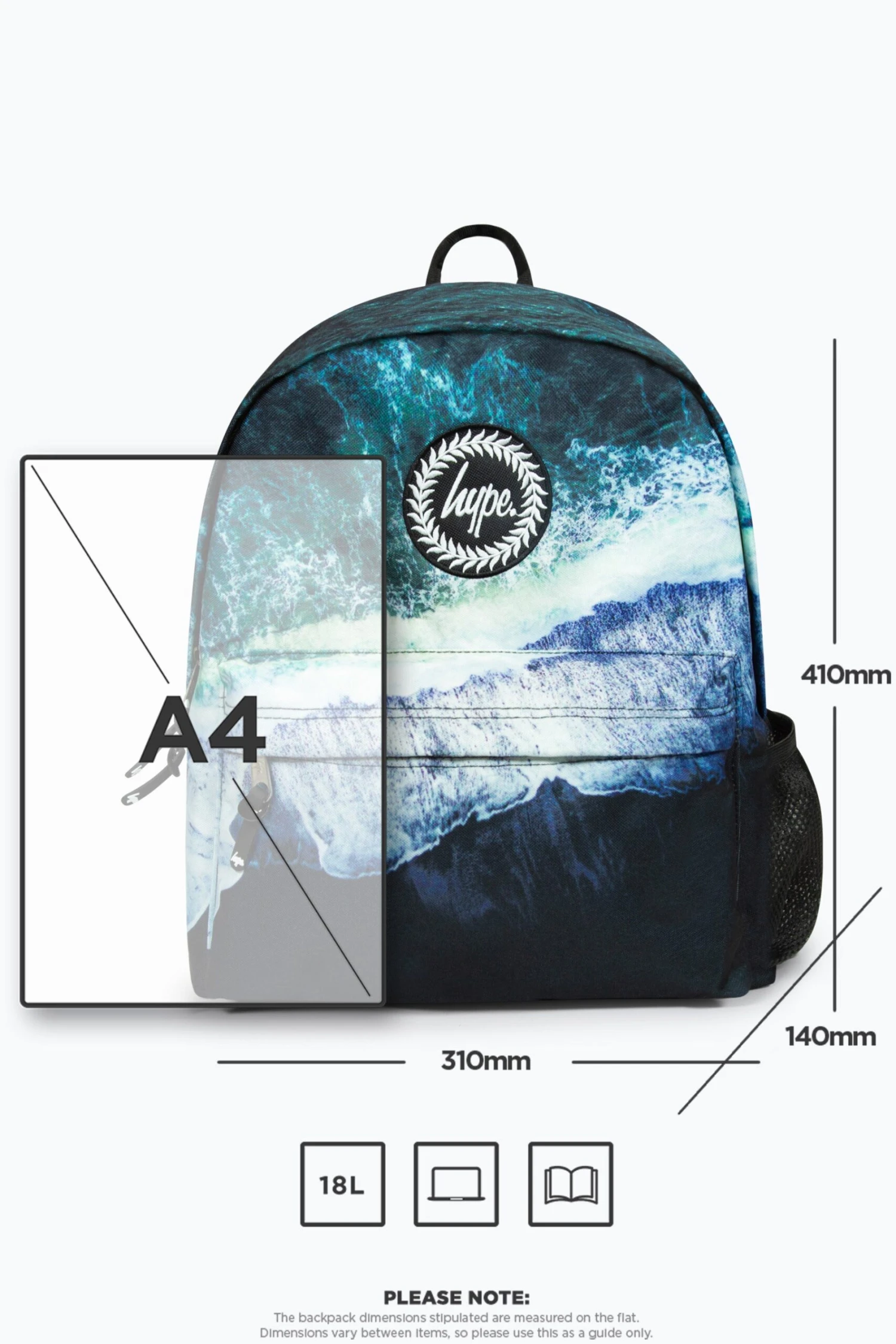 HYPE BLACK WAVES BACKPACK 14 HYPE BLACK WAVES BACKPACK - Image 12
