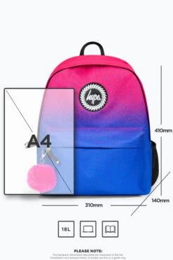 HYPE FUCHSIA FADE BACKPACK 25 HYPE FUCHSIA FADE BACKPACK -Hype RUBT 005 11