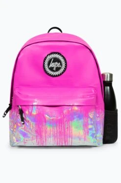 HYPE PINK HOLO DRIPS BACKPACK -Hype RUBT 013 4