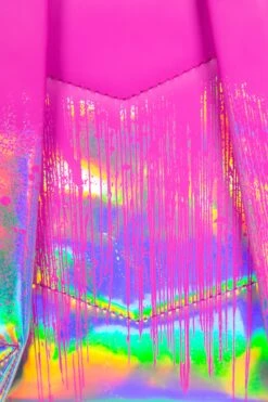 HYPE PINK HOLO DRIPS BACKPACK -Hype RUBT 013 7