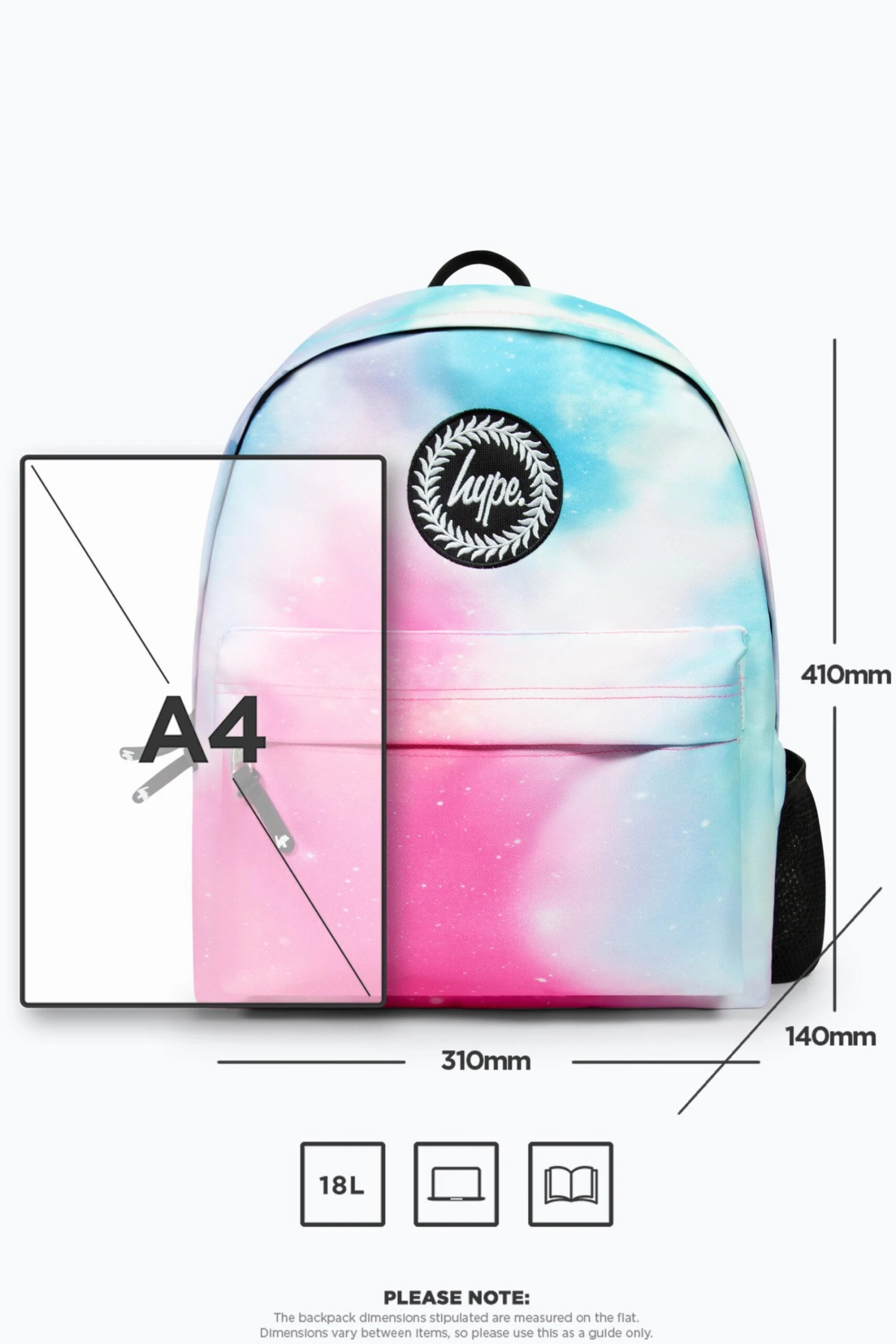 HYPE UNISEX PINK PASTEL FADE SCRIPT BACKPACK 14 HYPE UNISEX PINK PASTEL FADE SCRIPT BACKPACK - Image 12
