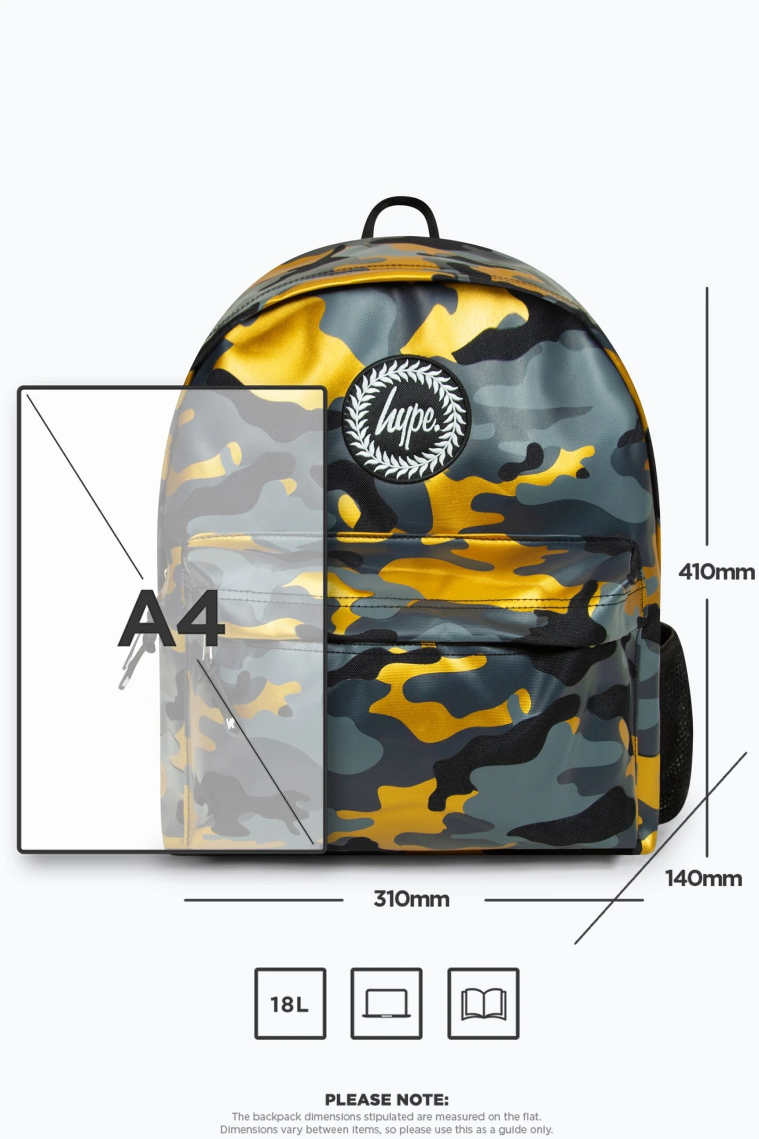 HYPE GOLD CAMO BACKPACK 14 HYPE GOLD CAMO BACKPACK - Image 12