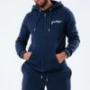HYPE MENS NAVY SCRIBBLE ZIP HOODIE -Hype SVBS 004