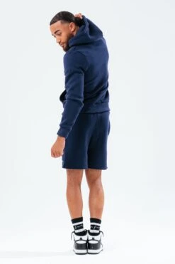 HYPE MENS NAVY SCRIBBLE ZIP HOODIE -Hype SVBS 004 2