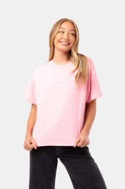 HYPE WOMENS PINK SCRIBBLE T-SHIRT
