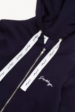 HYPE WOMENS NAVY SCRIBBLE ZIP HOODIE -Hype SVBS 019 2