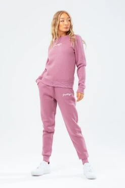 Hype. Dusty Berry Crew Neck Sweatshirt