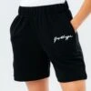 Hype. Black Reverse Loop Back Shorts -Hype T35699s