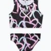 HYPE GIRLS BLACK MULTI PASTEL HEART BIKINI 2 HYPE GIRLS BLACK MULTI PASTEL HEART BIKINI -Hype TUAO 6022