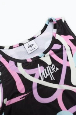 HYPE GIRLS BLACK MULTI PASTEL HEART BIKINI -Hype TUAO 6022 2