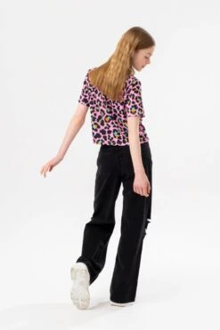 HYPE GIRLS LILAC PINK LEOPARD 3 PACK OF T-SHIRTS -Hype TVAO 041FULLBACK