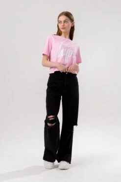 HYPE GIRLS LILAC PINK LEOPARD 3 PACK OF T-SHIRTS -Hype TVAO 041FULLFRONT