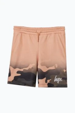HYPE BOYS BEIGE SAND CAMO SCRIPT SHORTS 16 HYPE BOYS BEIGE SAND CAMO SCRIPT SHORTS -Hype TVAO 146